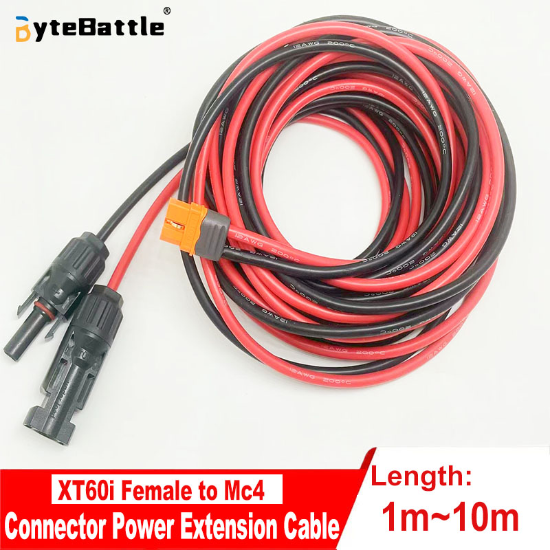 Cable solar a XT60i-F, cable d - Solar Cable Mc4 Connector reseña y precio